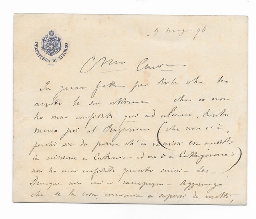 Prefettura livorno 1896 - livorno,