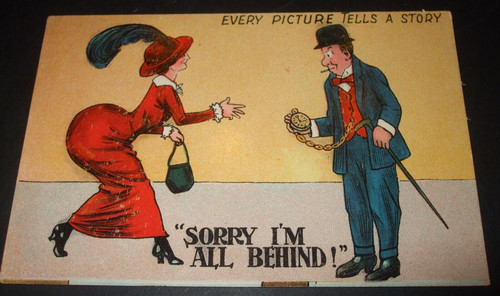 Old comic lady big - bum, bottom