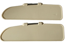 COPPIA PARASOLE  IN PLASTICA  BIANCO / PANNA  FIAT 500 N/D FIAT 600 EPOCA