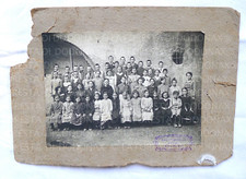 ANTICA FOTOGRAFIA VECCHIA FOTO SCUOLA MAESTRA ZONA SONCINO FOTOGRAFO SPINELLI