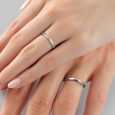 Fede nuziale coppia diamanti