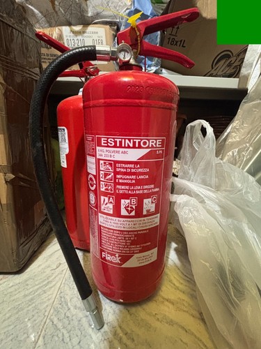 Estintore polvere 6 kg - polvere,