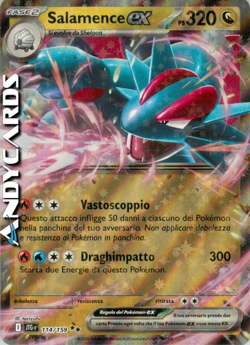 Salamence 114 159 rara - salamence, ex