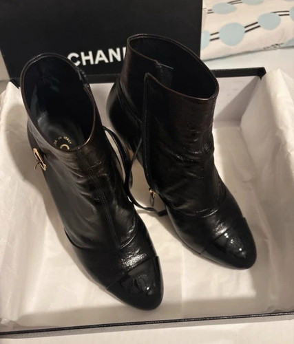 Chanel stivaletti donna nero - stivaletti,