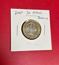 2001 Jamaica 20 Dollari Moneta