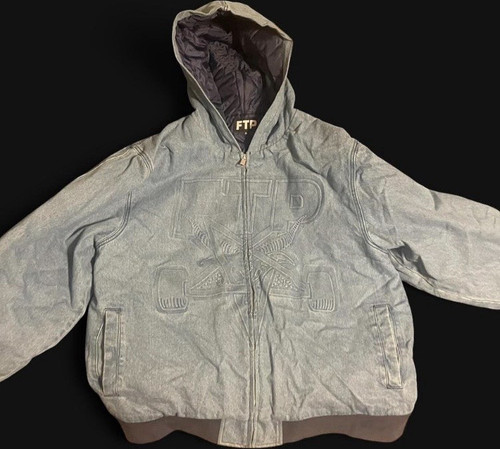 Giacca ftp thrasher blu con - ftp,