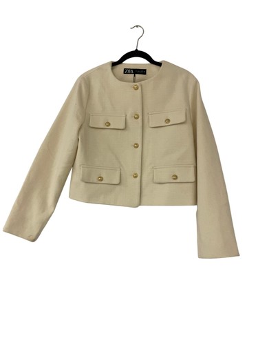 Zara womens textured blazer - textured,
