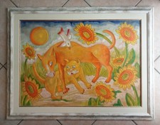 Sguanci Roberto Olio Su Cartoncino 50 X 70 Più Cornice