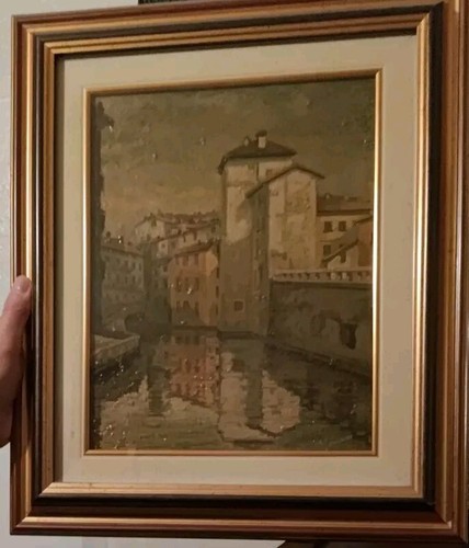 Quadro vecchia milano - milano, di