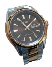 Seiko presage automatico Orologio cassa 42 mm bracciale in acciaio vetro zaffiro