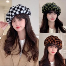 Women Faux Fur Basque Hat