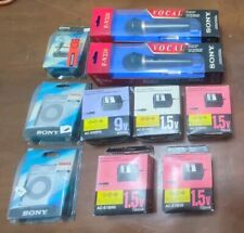 Microfoni Alimentatori Sony Vintage Mai Usati Lotto Stock
