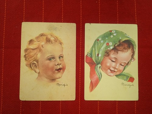 Due cartoline illustrate - due,