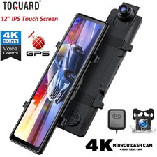 TOGUARD 12" Specchio 4K Doppia