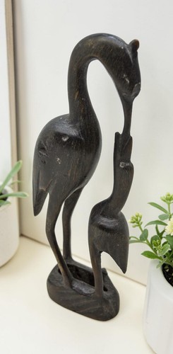 Antico legno gru uccello - antico, di