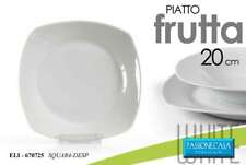 6 PZ PIATTO PIATTI DOLCE FRUTTA 20CM PORCELLANA PASSIONE CASA COLORE BIANCO