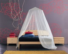 Zanzariera a baldacchino per letto matrimoniale tenda bianca per insetti zanzare