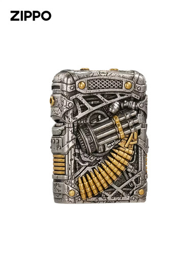 Originale zippo silver gatling - originale,