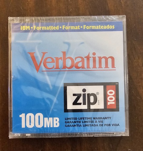 Verbatim zip disk - zip, nuovo
