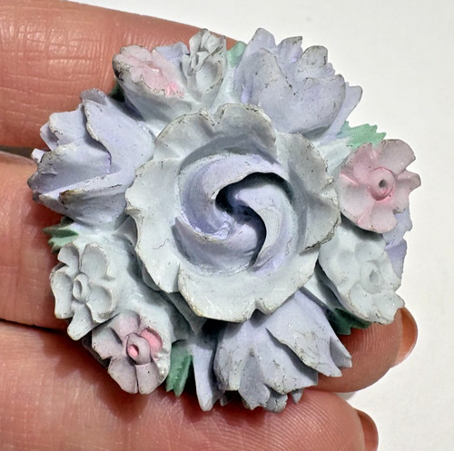 Spilla vintage rosa - spilla,