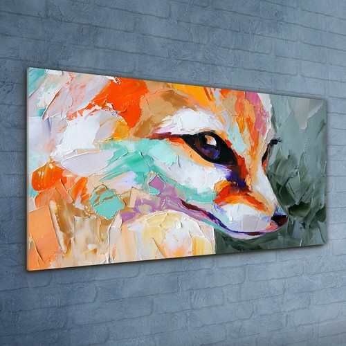 Painting abstract animal fox - abstract,