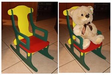 Sedia dondolo vintage in - a,