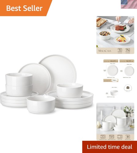Pieces porcelain dinnerware - pieces,