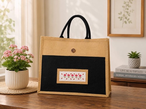 Borsa tote iuta - borsa, naturale