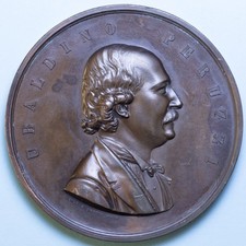 UBALDINO PERUZZI MEDAGLIA IN ONORE DEL SINDACO DI FIRENZE FDC BRONZO VAGNETTI