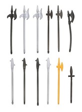 Playmobil alabarda arma da stato maggiore arma lunga Rossschinder argento...