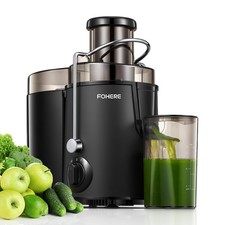 Centrifuga Frutta e Verdura FOHERE Estrattore di Succo a Freddo con Bocca da 65m