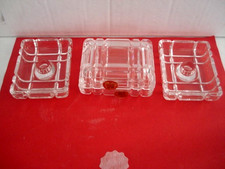 2 PORTACANDELE BUGIA+ SCATOLA IN CRISTALLO RCR 24% PIOMBO