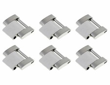 6 SINISTRA SOLIDA PER CINTURINO OROLOGIO OYSTER ROLEX SUBMARINER LUCIDO CENTRO S/S