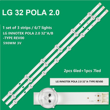 KIT 3 BARRE STRIP LED TV LG