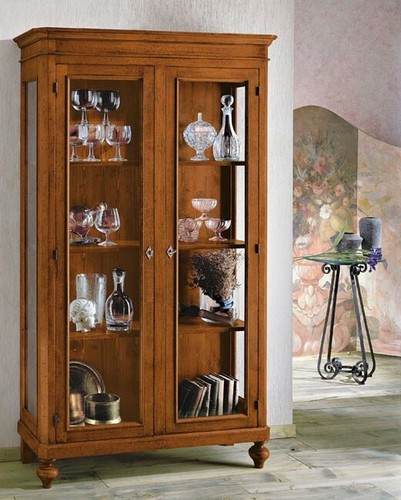 Vetrina legno massello - in,