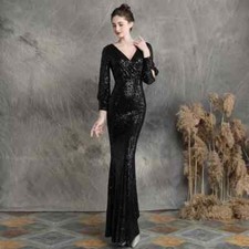 Vestito Abito Elegante Lungo