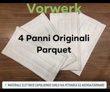 4 PANNI PARQUET STRACCI ORIGINALI PER VORWERK FOLLETTO PULILAVA 520/530 "PROMO"