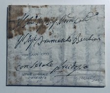 Prefilatelia Montiano 1793 X Arcidosso Con Setole Cinghiale Interne Rara