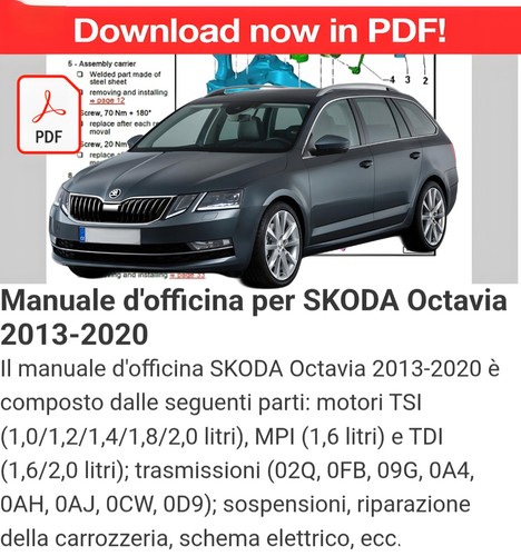 Manuale officina per - manuale, skoda