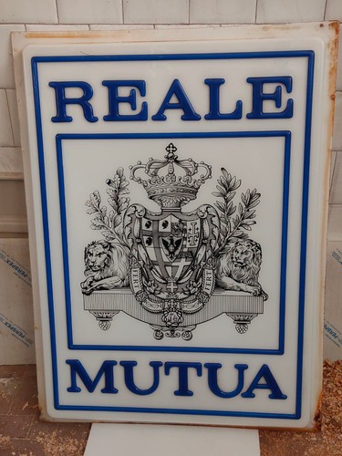 Insegna targa reale - targa, mutua