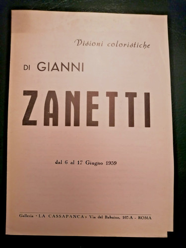 1959 invito mostra gianni - 1959,