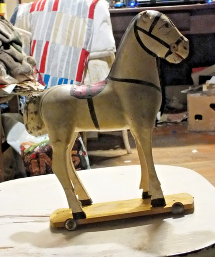 Cavallo giocattolo cartapesta - giocattolo,