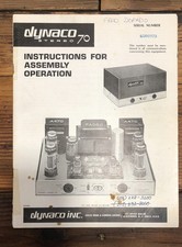 Amplificatore Dynaco ST-70 proprietario / manuale utente *originale*