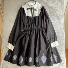 Abito Sanrio Kuromi pezzo unico nero M gotico Lolita Jiraikei Kawaii GIAPPONE