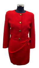 OLIVER VALENTINO TAILLEUR COMPLETO DONNA BLAZER GONNA SKIRT WOMAN VINTAGE JHB153