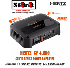 Hertz Amplificatore 4 Canali CP 4.800 Classe D Hi Res COMPACT 4 X380WATT SPL SQL