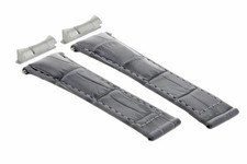 CINTURINO IN PELLE PER ROLEX DATEJUST DAYTONA 16519 + TERMINALE GRIGIO REGULAR