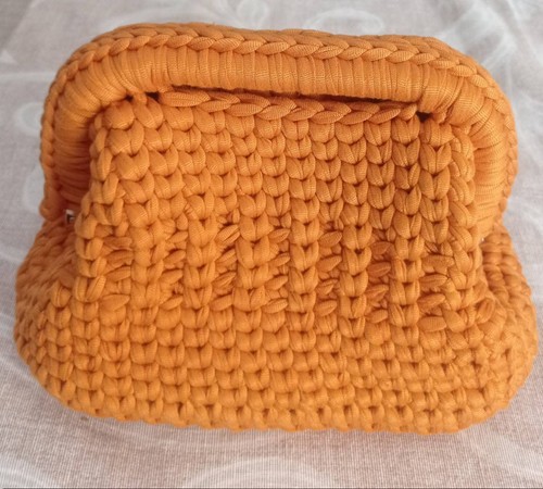 Clutch bag handmade crochet