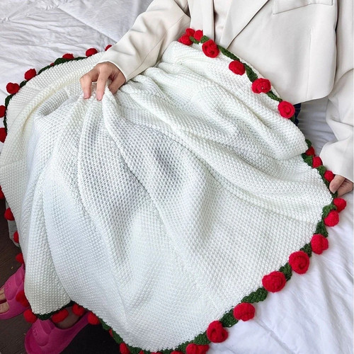 1pz bouquet coperta rosa - 1pz,