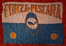 1977-STORICA E ORIGINALE BANDIERA DEL PESCARA CALCIO-SERIE A-SPAREGGI DI BOLOGNA
